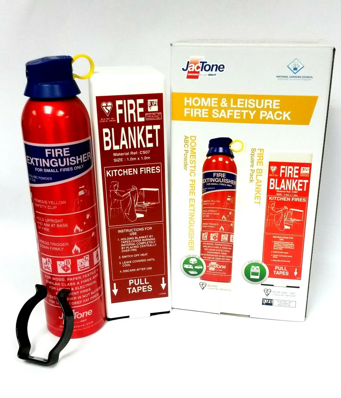 JacTone Home & Leisure Fire Safety ABC + SQ Pack 3 JacTone Home & Leisure Fire Safety ABC + SQ Pack