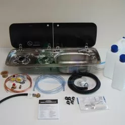 Dometic-Smev 9222 Hob And Sink Van Conversion Kit 1 Inc Template -Kitchen & Bathroom Equipment Shop 9222 RBC wtr 31026.1544026750