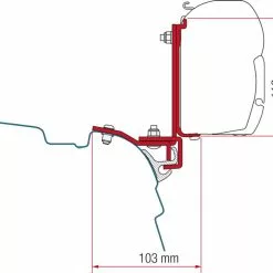 Fiamma F45S Awning & Bracket Kit For VW T5 And T6 With Pop Top Roofs -Kitchen & Bathroom Equipment Shop 98655 590 800x600 63717.1660209089