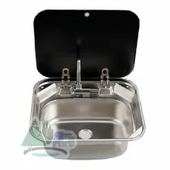 Kitchen & Bathroom Equipment Shop -Kitchen & Bathroom Equipment Shop Lavanda RVmate RV sink 551 top view lid open 44968.1654852613