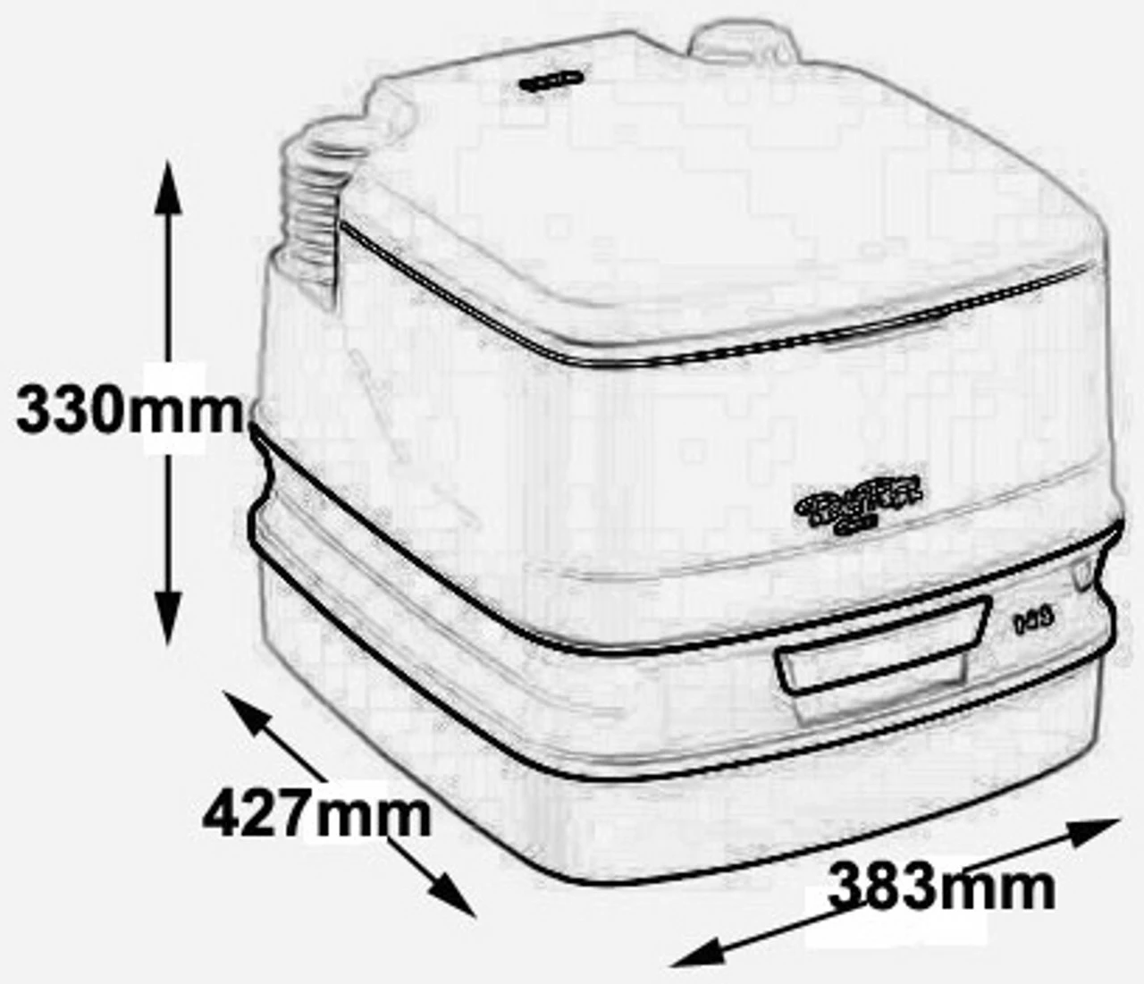 Thetford Porta Potti 145 Qube Portable Camping Toilet 5 Thetford Porta Potti 145 Qube Portable Camping Toilet - Image 3