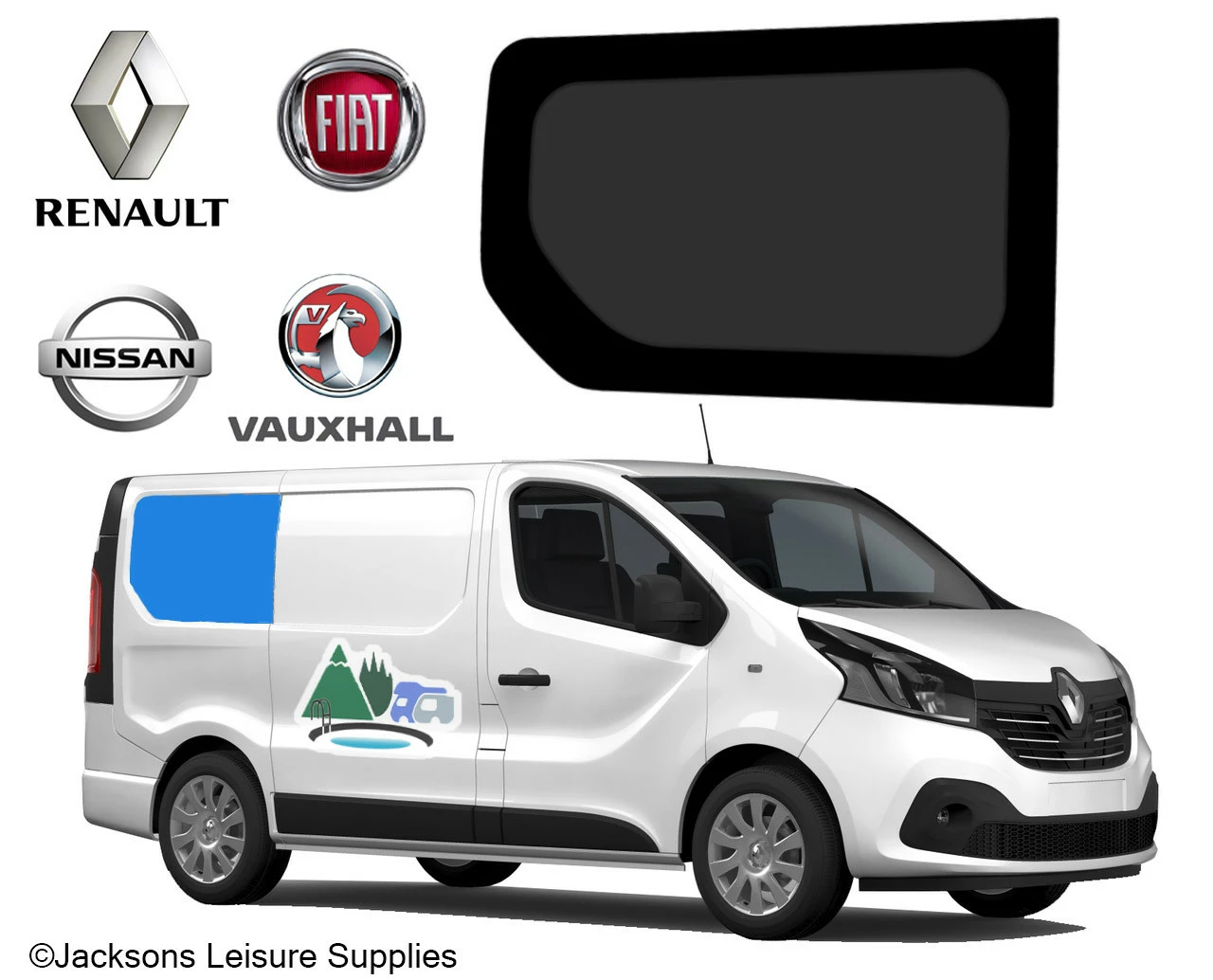 JLS Renault Trafic Vauxhall Vivaro LWB Glass Campervan Window - UK Driver Side Rear 4 JLS Renault Trafic Vauxhall Vivaro LWB Glass Campervan Window - UK Driver Side Rear - Image 2