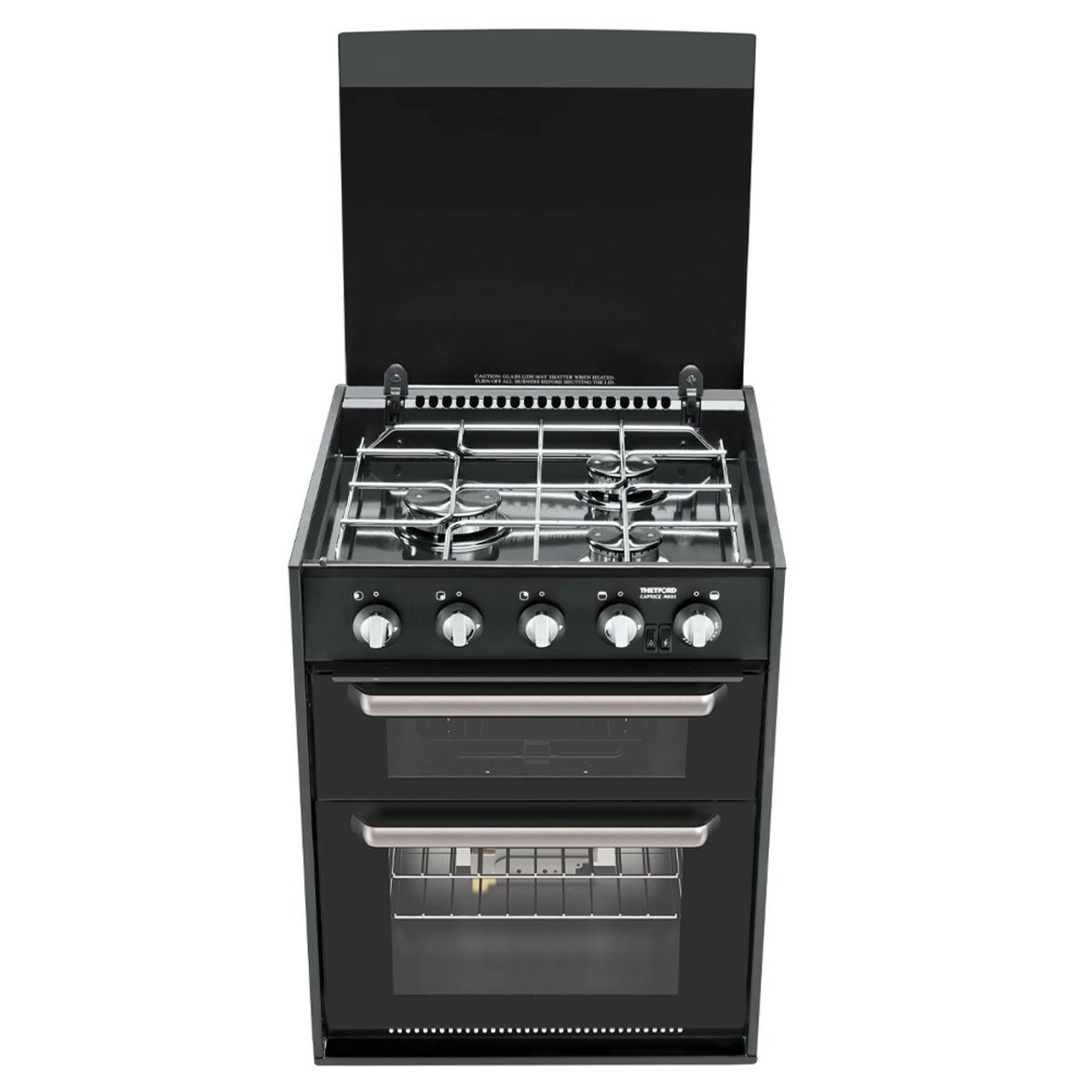 Thetford Caprice 3 Hob Gas Cooker Oven - Without Pan Storage 3 Thetford Caprice 3 Hob Gas Cooker Oven - Without Pan Storage