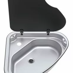 Thetford Spinflo Basic Line Triangular Caravan Sink -Kitchen & Bathroom Equipment Shop Sink Left 77650.1650896293
