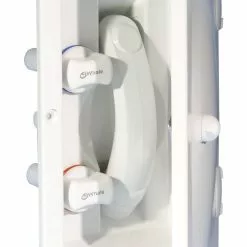 Whale Swim And Rinse External Hot And Cold Mixer Shower With Lockable Door