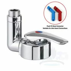 Kitchen & Bathroom Equipment Shop 31 Reich Twist Shower Mixer Tap - Chrome W/ Smooth Fit Connectors