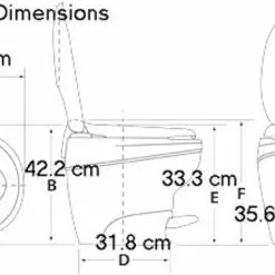Thetford Aqua Magic Bravura Fixed Toilet 8 Thetford Aqua Magic Bravura Fixed Toilet -Kitchen & Bathroom Equipment Shop low profile 88507.1482323288