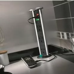 Kengo Pop Up Deluxe Power Dock 13amp Sockets With USB Ports