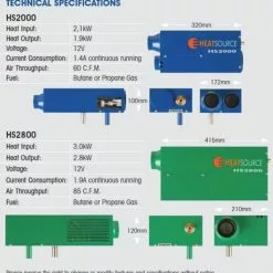 Propex Heatsource HS2000 12v LPG Gas Blown Air Heater -Kitchen & Bathroom Equipment Shop propex 09860.1446644114