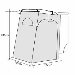 Reimo Fritz-2 Tailgate Tent For VW T5 T6 And Similar Camper Vans -Kitchen & Bathroom Equipment Shop reimo fritz size 33015.1492237990