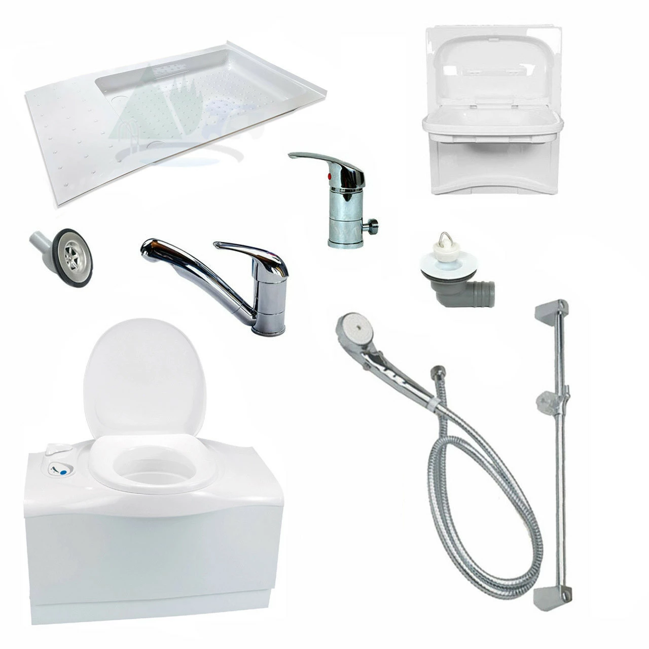 JLS Shower And Bathroom Kit - C403 Toilet, Shower, Sink And Tray Kit For Campervan Conversions 3 JLS Shower And Bathroom Kit - C403 Toilet, Shower, Sink And Tray Kit For Campervan Conversions