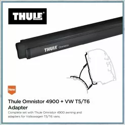 Thule Omnistor 4900 VW T5/T6 Campervan Awning And Bracket Kit -Kitchen & Bathroom Equipment Shop t5t6 adapter 13363.1553002959