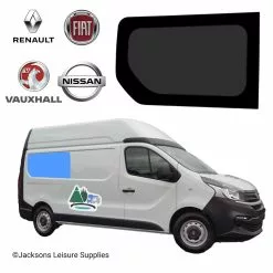 JLS Renault Trafic Vauxhall Vivaro LWB Glass Campervan Window - UK Driver Side Rear